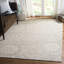 Tapis ivoire / gris en laine touffeté à la main Salerna-31134010