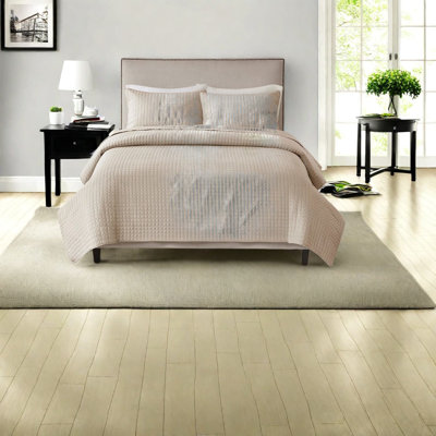 Comfortable Khaki Polyester Bedding Sets, Reversible Design For Home