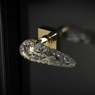 Ice Designer Crystal Door Lever