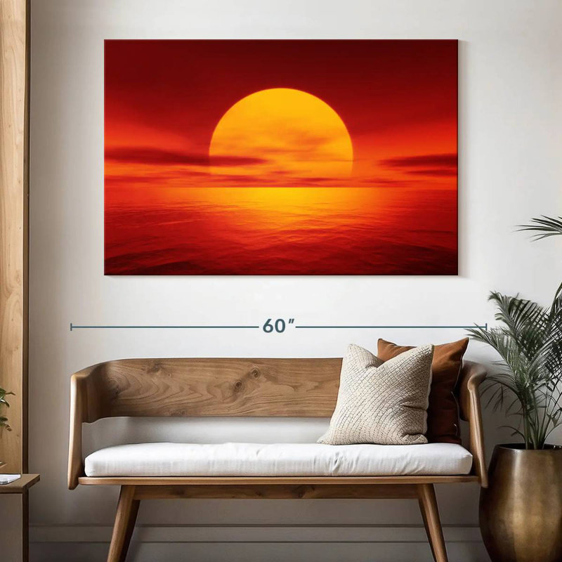 Alvord Red Orange Sunset, 34" H x 51" W