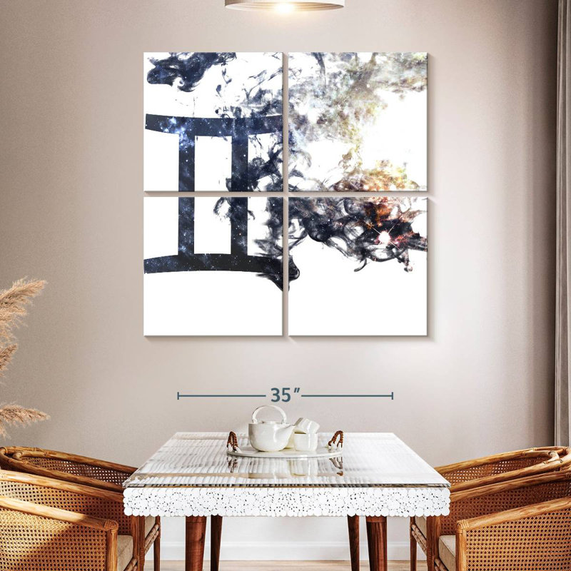 Adella Smoky Gemini, 45" H x 45" W