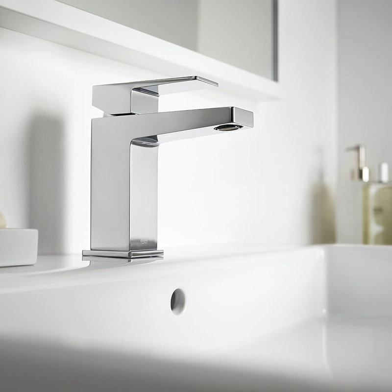 Single Lever Bidet Tap With Pop Up Waste,Chrome,Silver