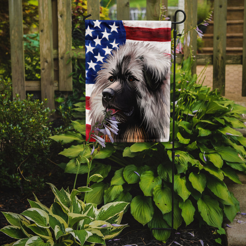 Polyester à 2 côtés 15 x 11 po drapeau de jardin, Berger yougoslave de Charplanina