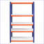 Tablettes de rangement pour garage robustes à 5 niveaux | H 71 po x l 35,4 po x P 15,87 po | Fer | Bleu marine
