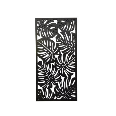 Écran d'intimité décoratif en PVC 3 pi x 6 pi Monstera