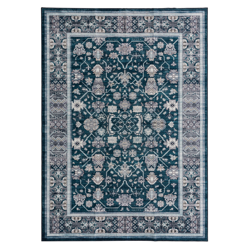 Tapis lavable à la machine LENORE, Rectangulaire 8 pi x 10 pi