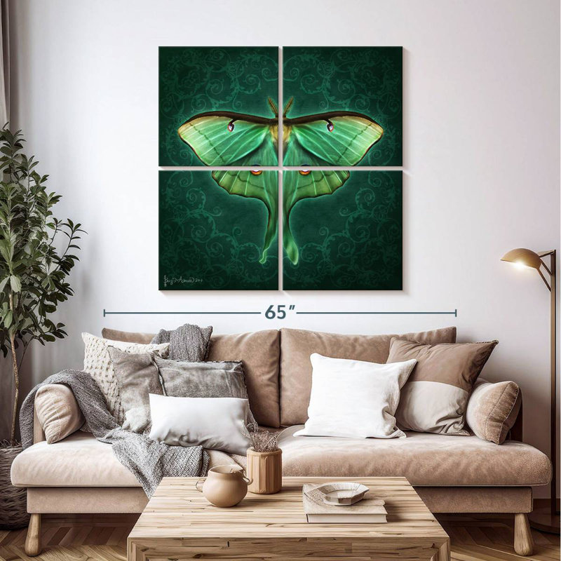 Bramp Steampunk Luna Moth II, H 45 po x l 45 po