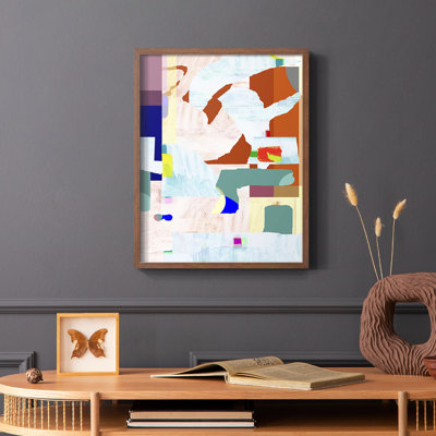 Lucca en couleur II, reproduction encadrée - bois massif