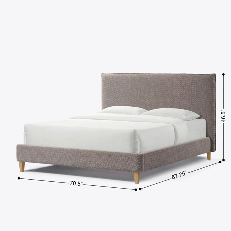 Lit plateforme tapissier - Grand