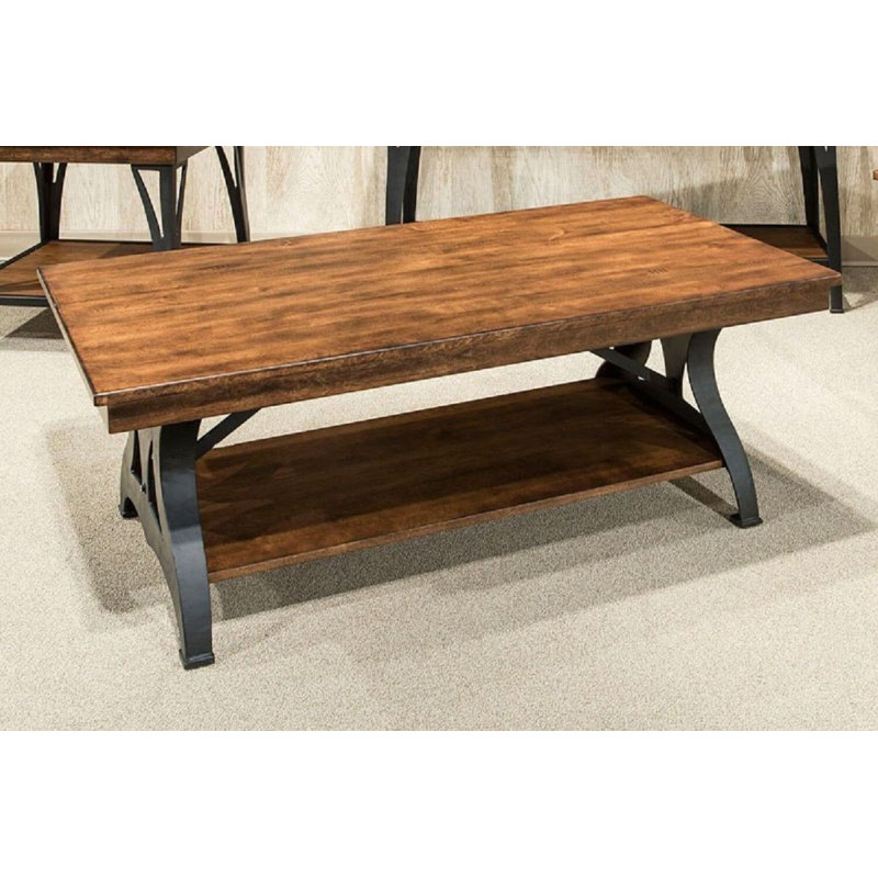 Kimio Solid Wood Top Coffee Table