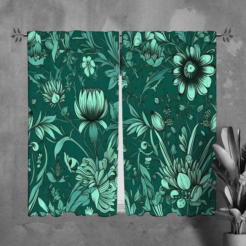Paire de rideaux obscurcissant en polyester Mickenzy, L 40 po x L 61 po