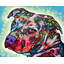 Art sur toile de la collection Dean Russo de Lark Manor ™, titre: Bulls Eye DEARUS118915-1936723421