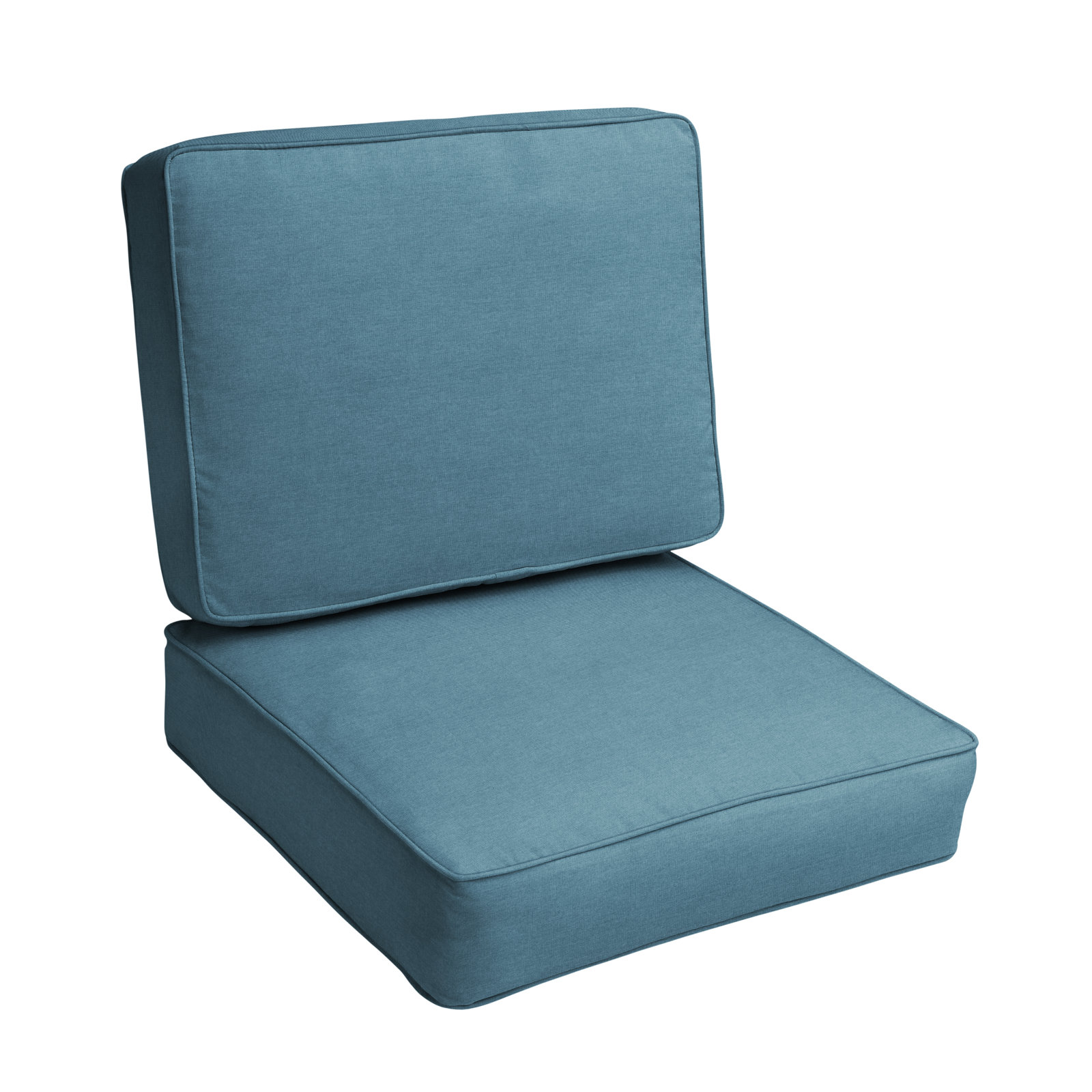 Outdoor Sunbrella Seat/Back Cushion, 23.5" W x 23" D, Spectrum Denim Sunbrella® Plainweave