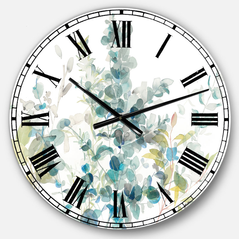 Très grande horloge murale Eucalyptus, Moyen