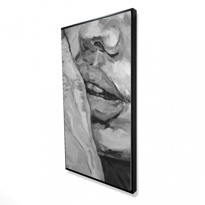 Luscious Lips Print On Canvas, H 48 po x l 24 po