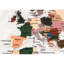 World Map: Stony Oceans - Wrapped Canvas Print-1083707144