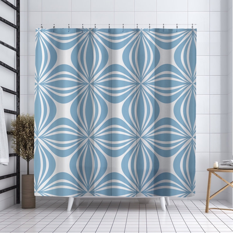 Rideau de douche Coco, Bleu