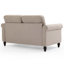Canapé 2 places Mid-Century moderne avec capitonnage, confortable et élégant pour le salon