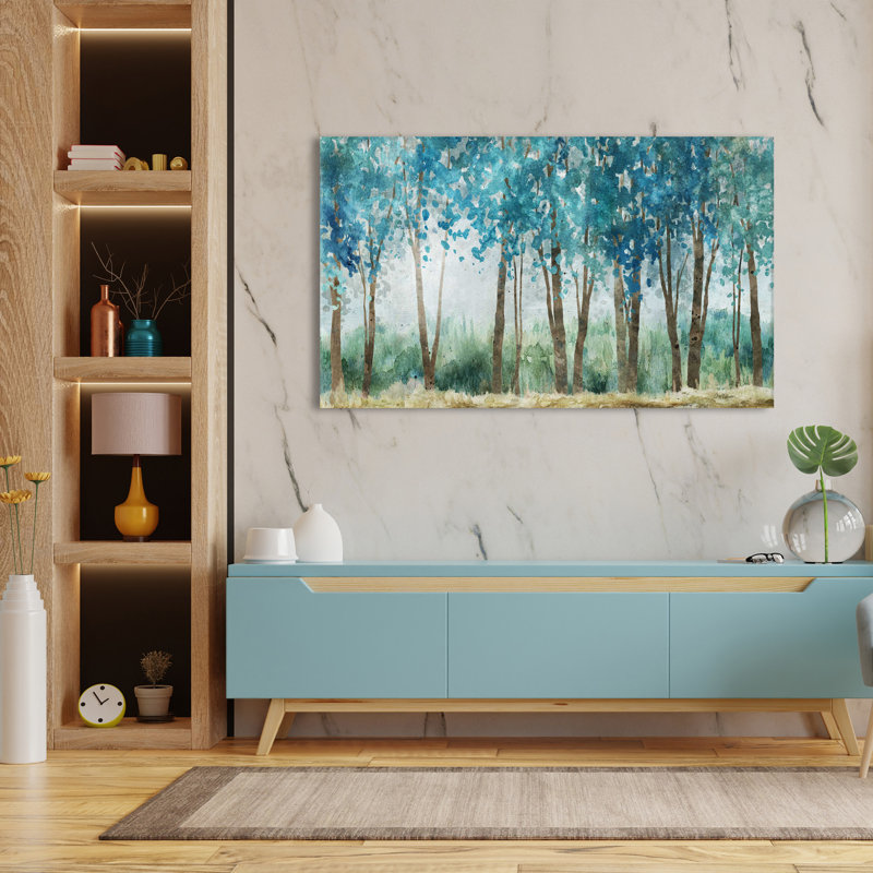 Sunwashed Grove par Carol Robinson - Peinture, L 30 po x H 18 po, Toile tendue