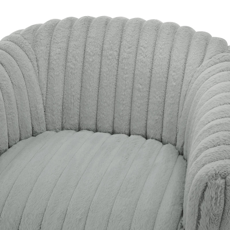 Fauteuil d'appoint pivotant à fonction demi-tonneau