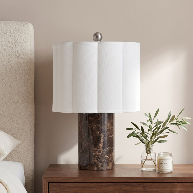 Waldwick Rosalie 17.5" Marble Table Lamp