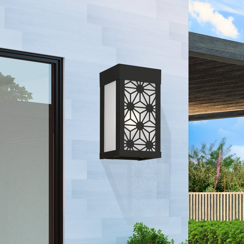 Alastaire 1 - Bulb 8.5" Outdoor Flush Mount, Black