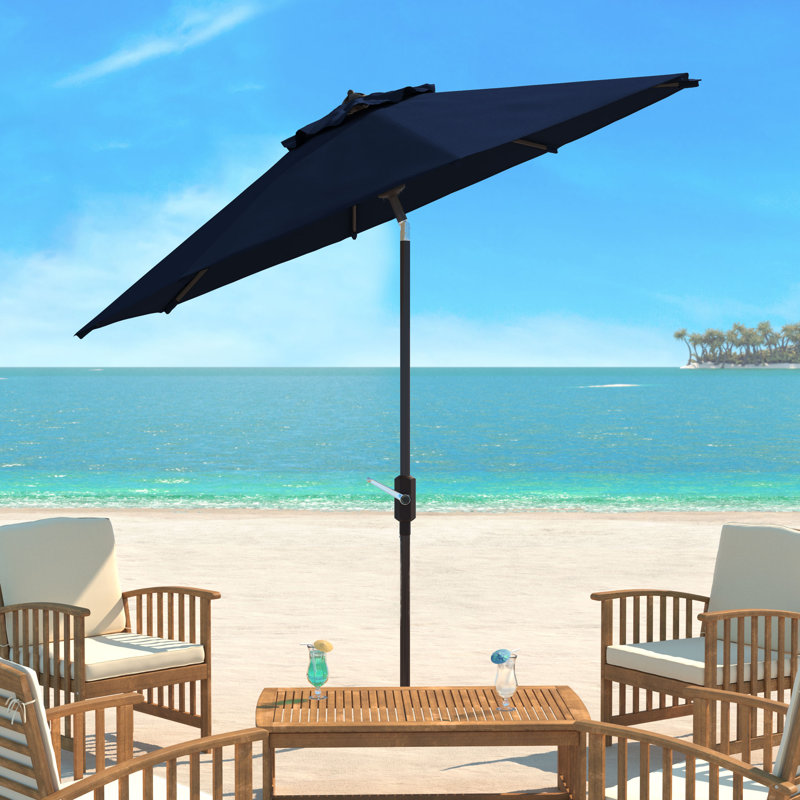 Parasol de marché, Bleu marine, 100.79" W x 100.79" D