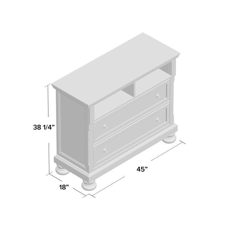 Commode média 2 tiroirs Cordle
