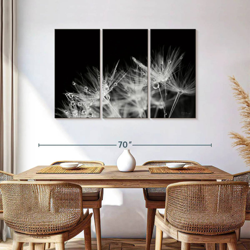 Harnek Dandelion Dewdrops, 36" H x 57" W