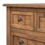 Console étroite, canapé mince avec trois tiroirs de rangement et tablette inférieure-578009810
