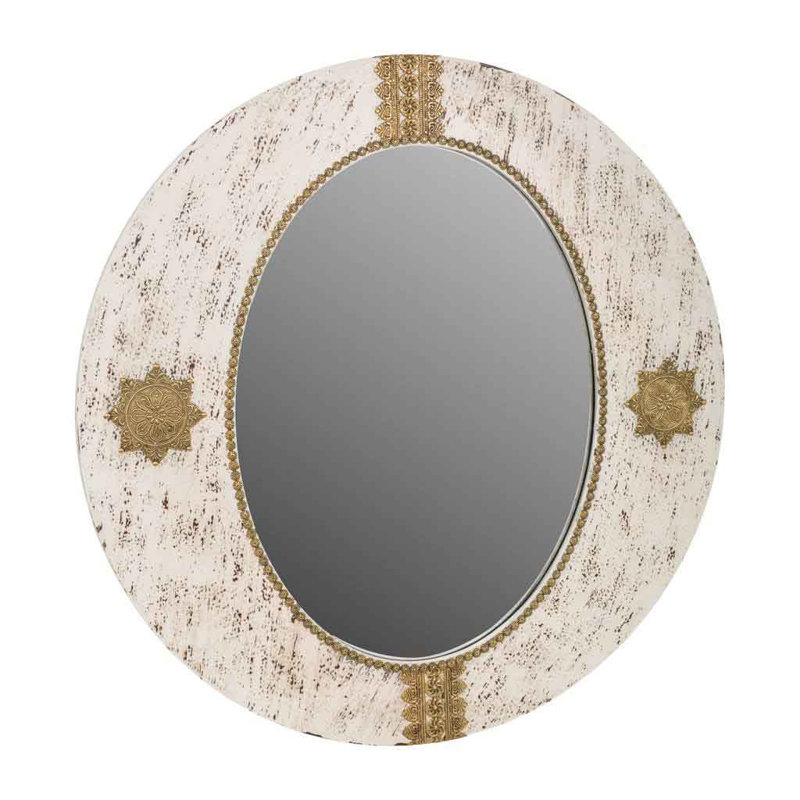 Mailloux Wood Flat Wall Mirror