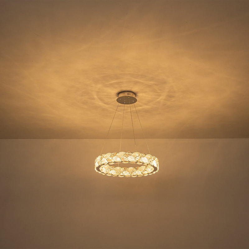 Lustre en cristal 20 po Modern