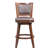 Angelija Swivel Upholstered Counter Stool with Solid Wood Frame-24834187-41671376