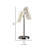 Spark 23 Inch Table Lamp, 2 Cylindrical Acrylic Shades, Bright Nickel Silver Finish
