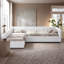 Lit de jour double rembourré en L avec couchette et tiroir en L, beige-1824948811