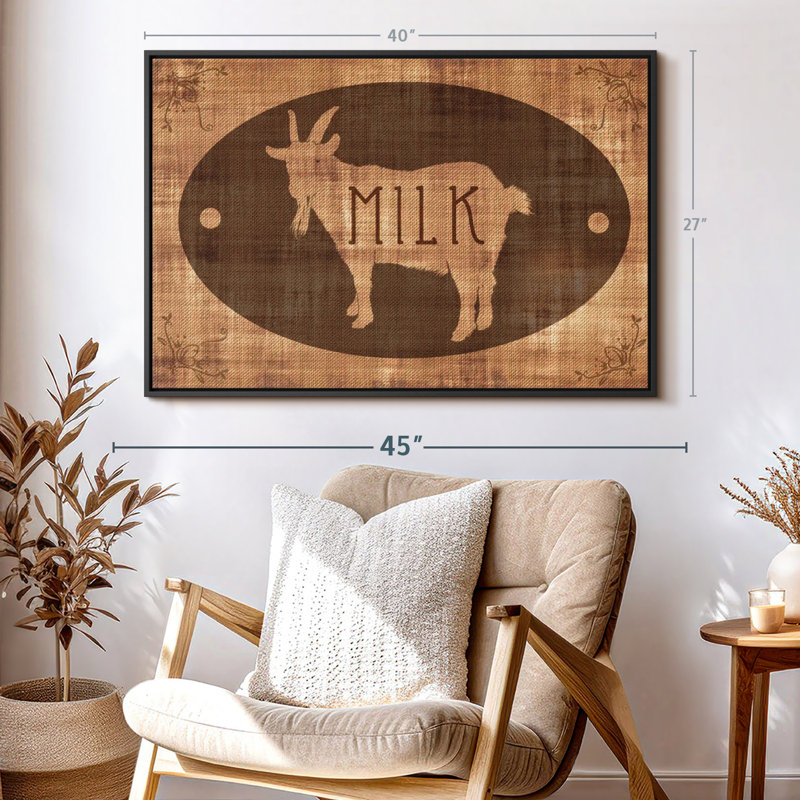 " Goat Milk Wall Art ", 27" H x 40" W