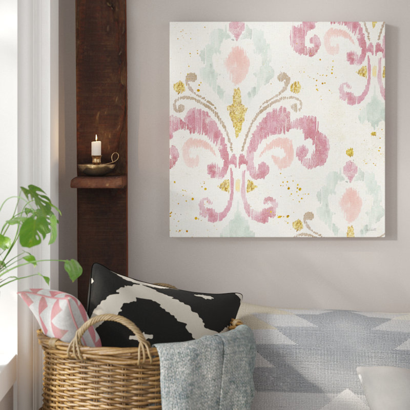 « mou déco i », reproduction de peinture à l’aquarelle sur toile, H 24 po x l 24 po x P 1,5 po, Toile tendue