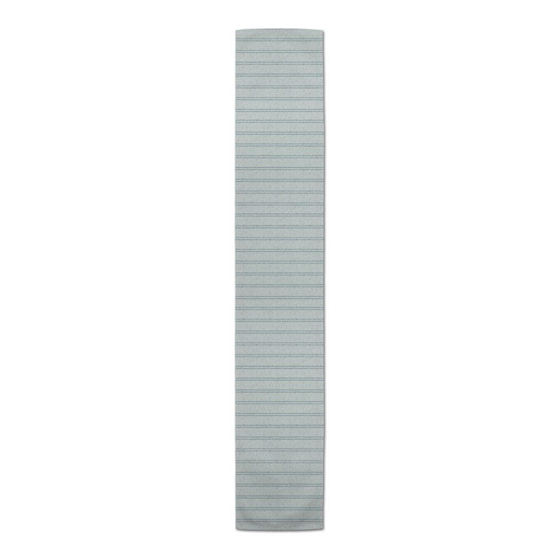 Stefcho Rectangular Striped Table Runner, 90" x 16", Blue