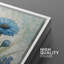 Œuvre botanique florale bleue, images de décoration murale fleur douce, impression sur toile encadrée-126136886-126136889