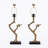 Branch With Birds Gold Metal Base Table Lamp (Set Of 2)