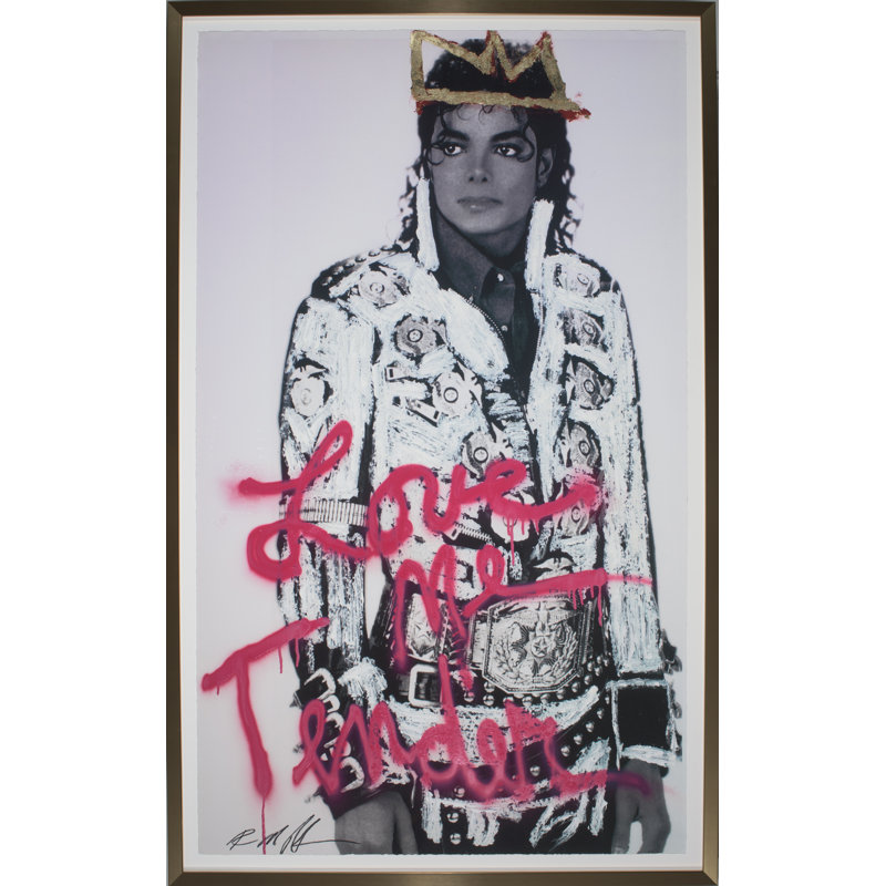 «The King of Pop» par Robert Robinson, reproduction d'art sur papier encadrée