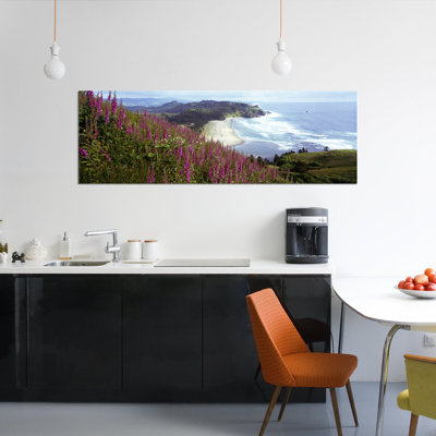 «Coastal Landscape with Foxgloves in the Premier», vu de Cascade Head, Tillamook County, Oregon, États-Unis
