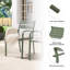Fauteuil de patio empilable avec coussin Fiskeville-2069686929