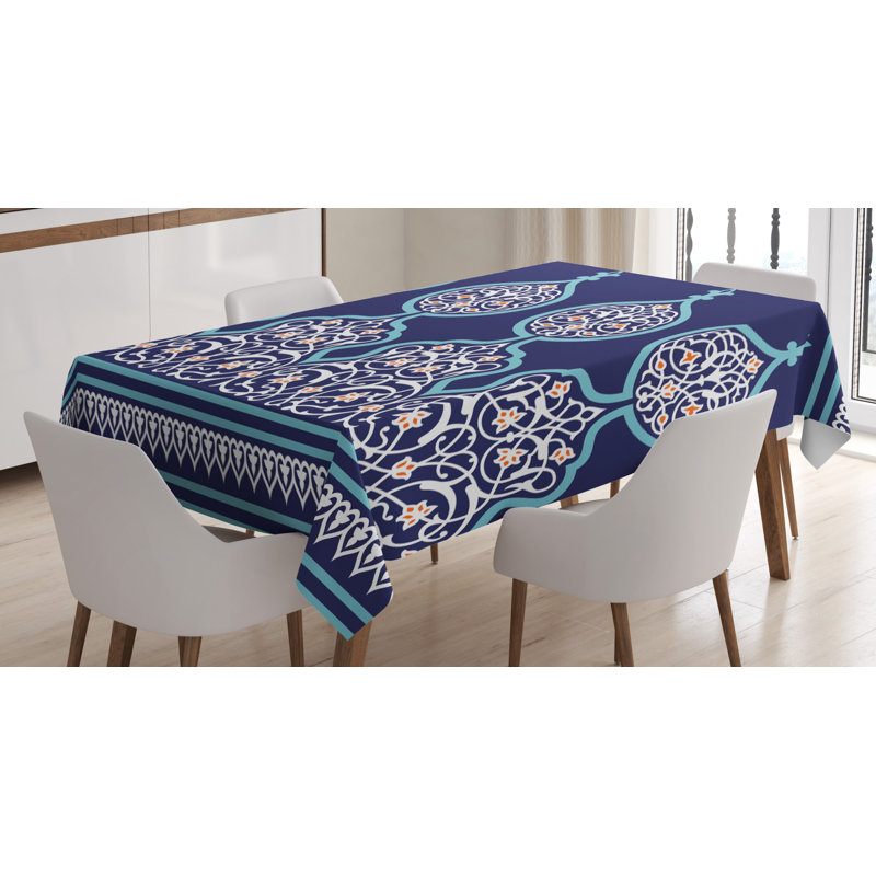 Geometric Tablecloth, 84" L x 60" W