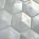 Aurora Glossy 3" x 3" Glass Hexagonal Mosaic Tile