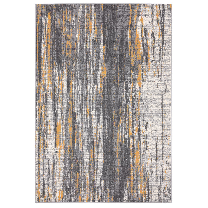 Winovich Abstract Indoor Rug, Rectangle 6' x 9'