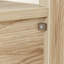 Table de chevet de 23,6 po avec station de charge, armoire et compartiment ouvert Homestead