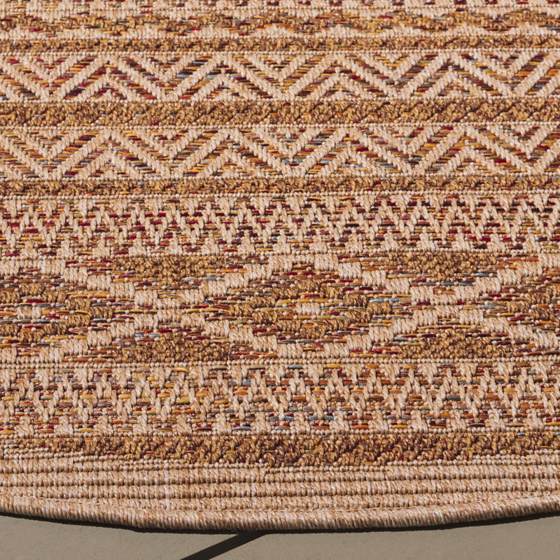 Larrell Wicker Performance Southwestern Rug, Round 6'7"