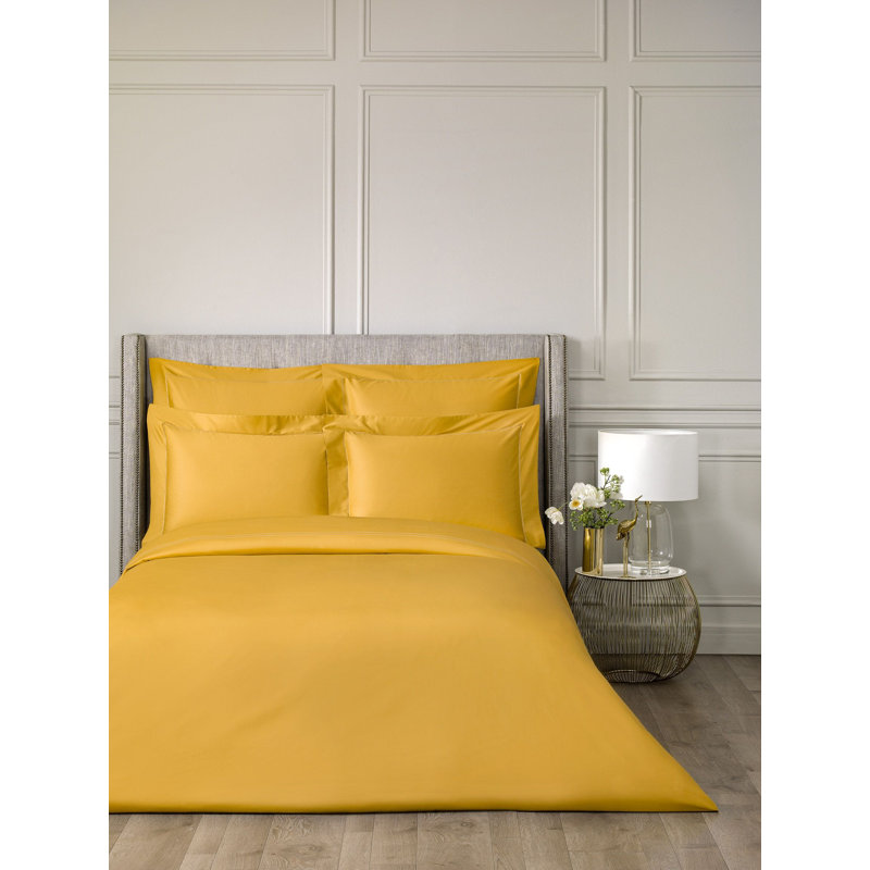Rhapsody Duvet Cover, Cal. King Duvet Cover, Mustard