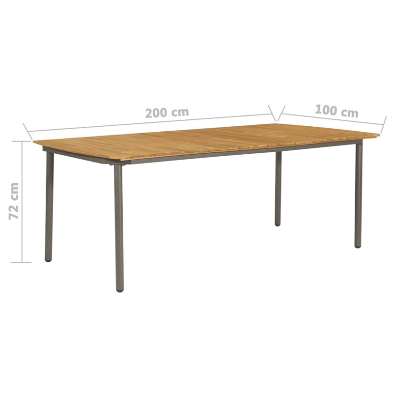 Ensemble de salle à manger rectangulaire de 78,74 po pour 8 personnes Corenthia, Noir